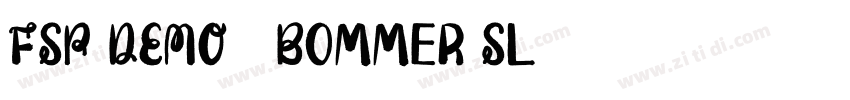 FSP DEMO   Bommer Sl字体转换